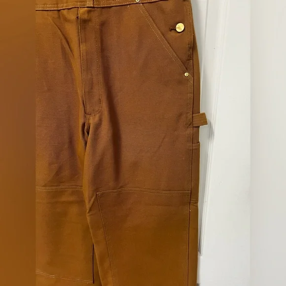 NWOT Men’s Light Brown Carhartt Work Overalls - Picture 14 of 16
